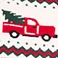 Cream - Red Truck Fair Isle, variant on Vince Camuto Women's Holiday Sweater