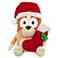 Bingo, variant on Bluey 28" Holiday Plush with Santa Hat